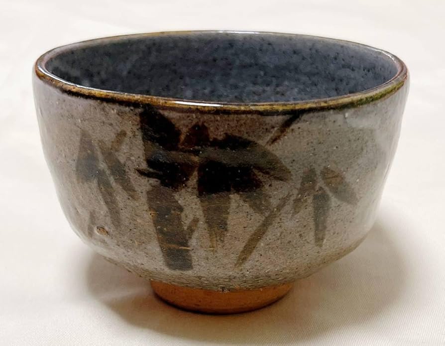 Amazon.co.jp: 陶芸 唐津焼 竹之絵 絵唐津抹茶茶碗 茶道具 : ホーム