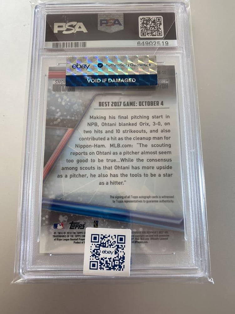 Amazon.co.jp: 【PSA10!】大谷翔平 99枚限定グリーンリフラクター