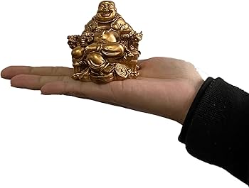Amazon.co.jp: 布袋様 置物 風水グッズ 弥勒菩薩 仏像 龍椅に座って