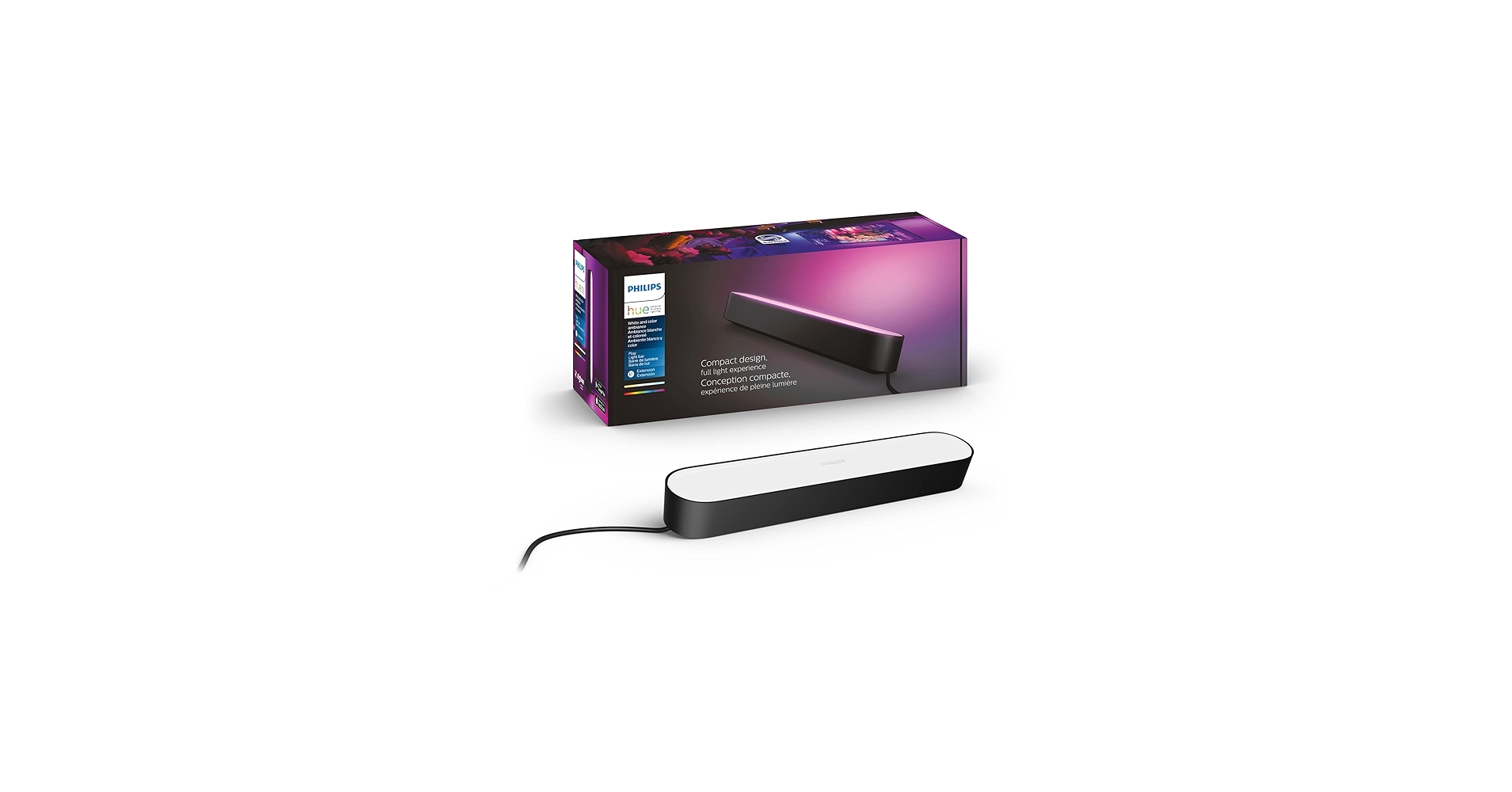 Philips Hue Play White & Color Smart Light Extension, Hub Required