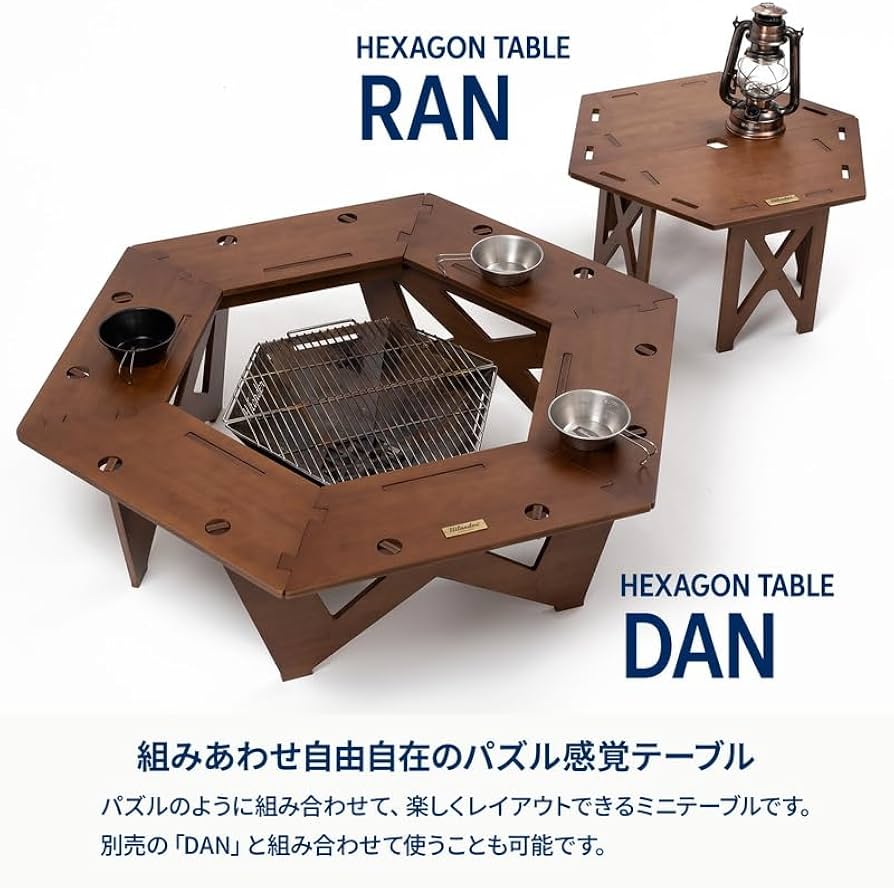 Amazon | Hilander(ハイランダー) ヘキサゴンテーブル RAN ヘキサゴン