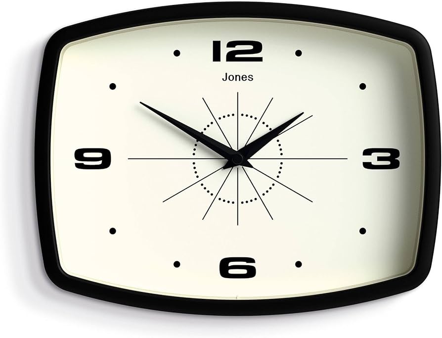 Amazon.co.jp: JONES CLOCKS® 映画壁掛け時計 | 長方形レトロ時計 | 10