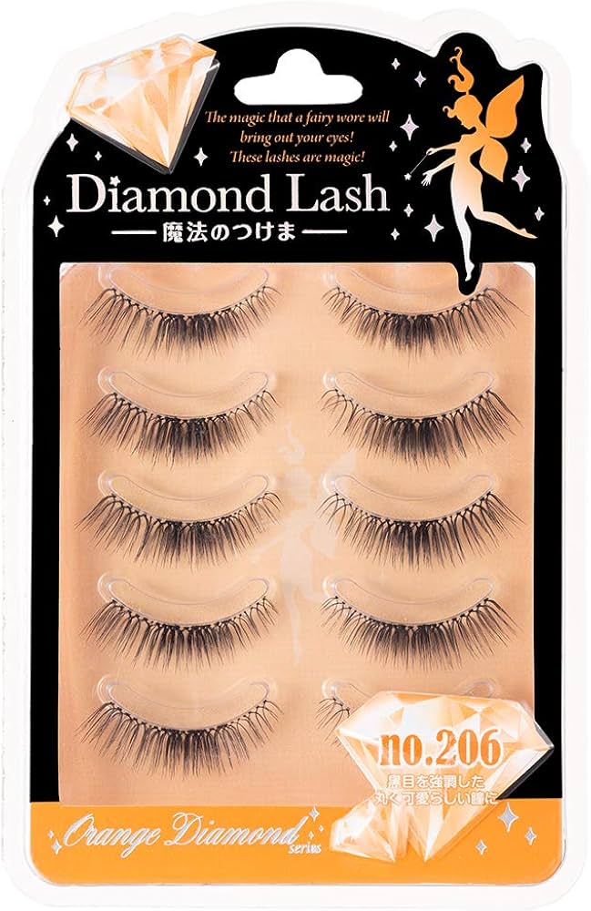 Amazon | ダイヤモンドラッシュ Diamond Lash 【no.206】5ペア(上