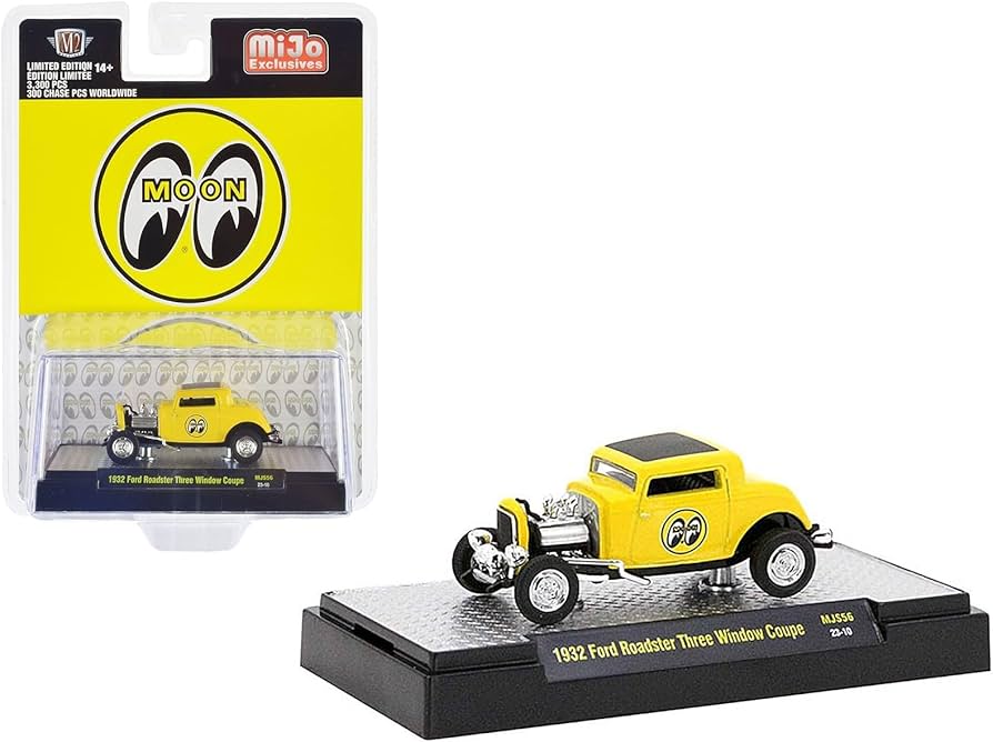 Amazon.com: 1932 Ford Roadster Three Window Coupe Yellow with
