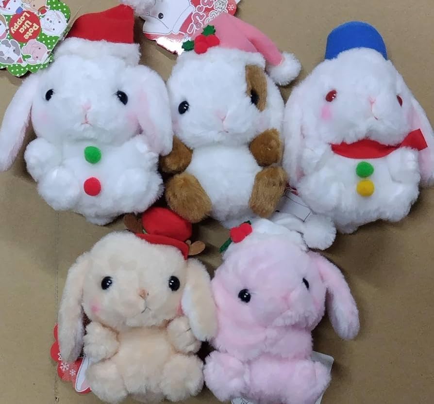 Amazon.co.jp: ぽてうさろっぴー クリスマス ぬいぐるみ マスコット 5