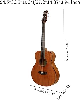 Amazon.co.jp: 37インチ アコースティックギター 楽器 ギター 木製楽器