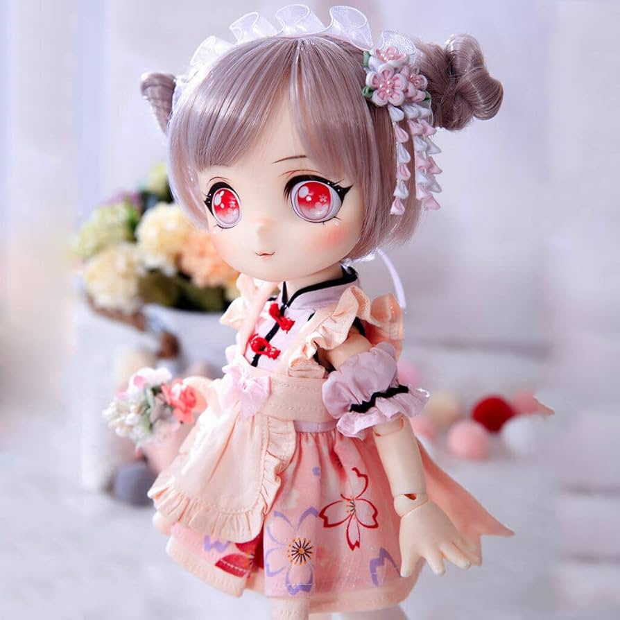 Amazon | KAKAA BJDドール フルセット 1/6 球体関節人形 29cm SD 樹脂