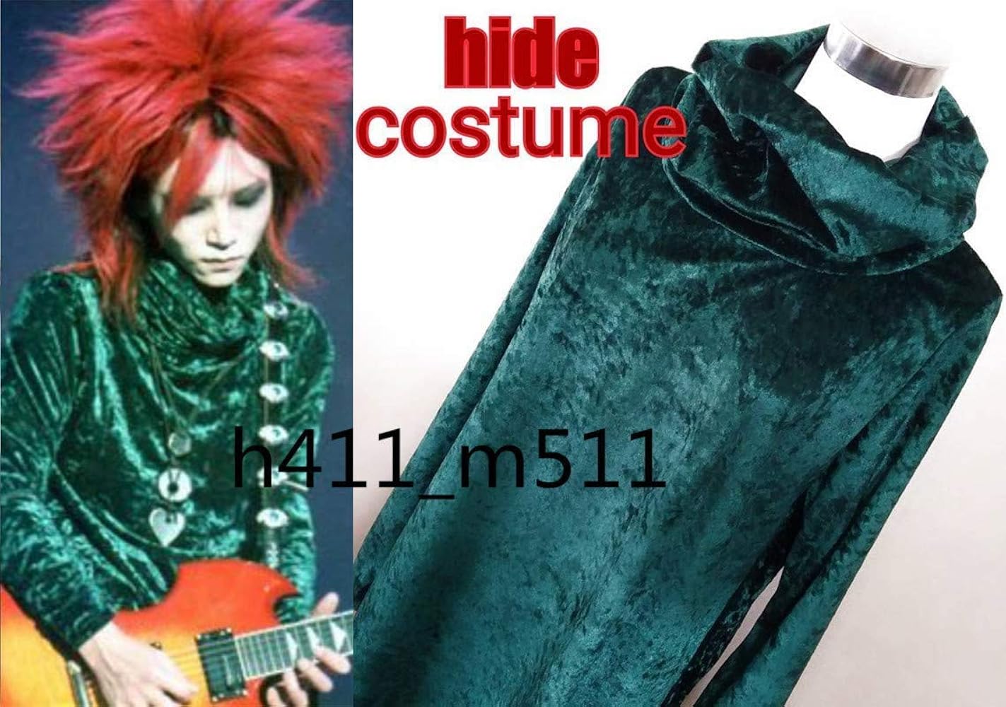 Amazon.co.jp: [マルユリヤ] X Japan hide ベロアワンピースコスプレ
