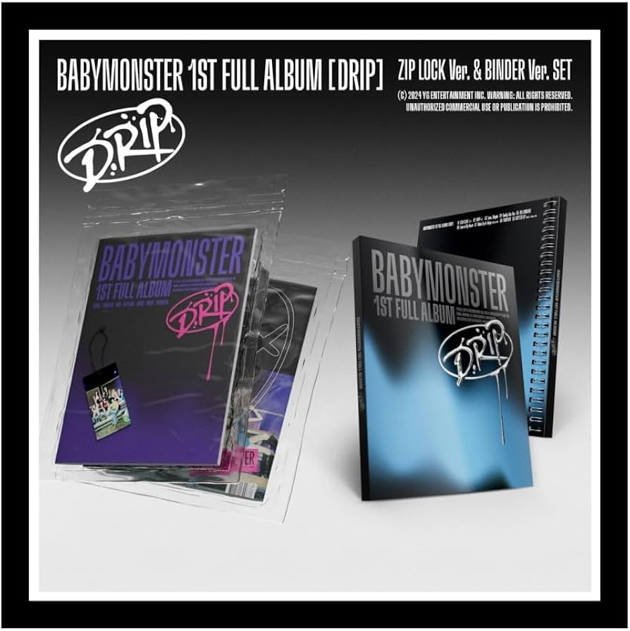 Amazon.com: BABYMONSTER - DRIP 1st Full Album (BINDER ver.) : Home