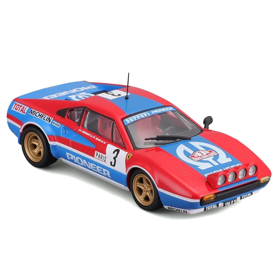 Amazon.com: Bburago Ferrari Racing 308 GTB (1982) Super Car - 1:43