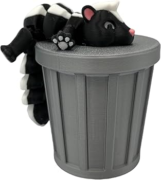 Amazon.com: ZZ LIFE Articulating Skunk Fidget Animal with Trash