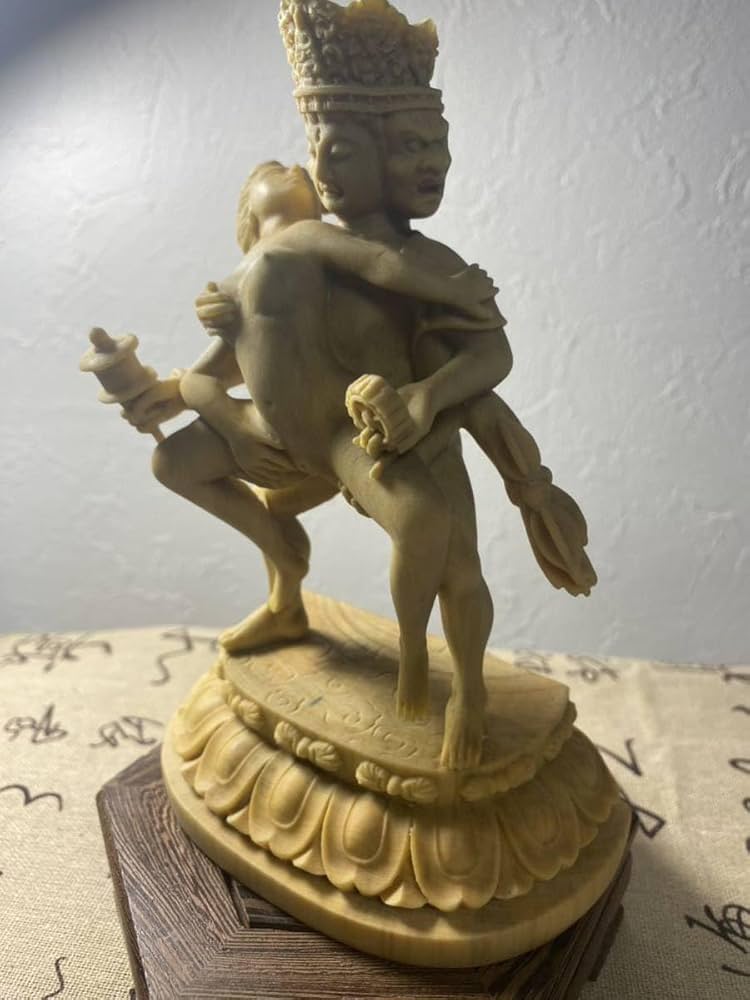 Amazon.co.jp: チベット 仏教美術 歓喜仏 ヤブユム 男女両尊 男女合体