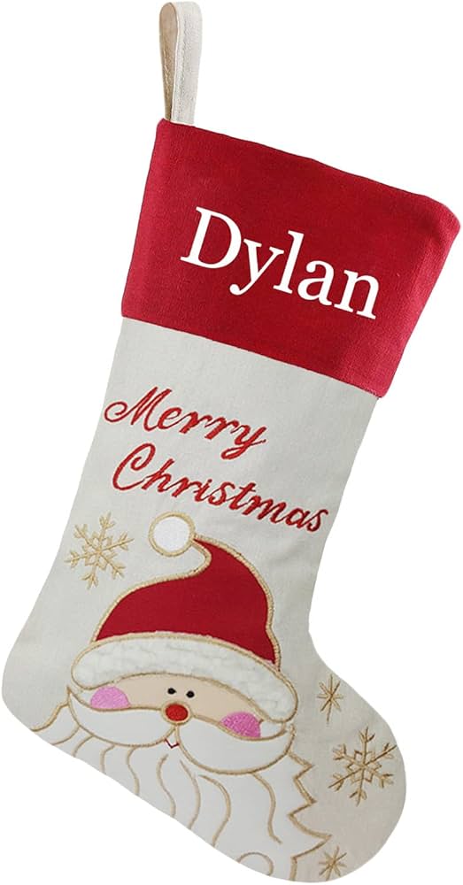 Amazon.co.jp: DearSun クリスマスストッキング 18インチ 刺繍ネーム