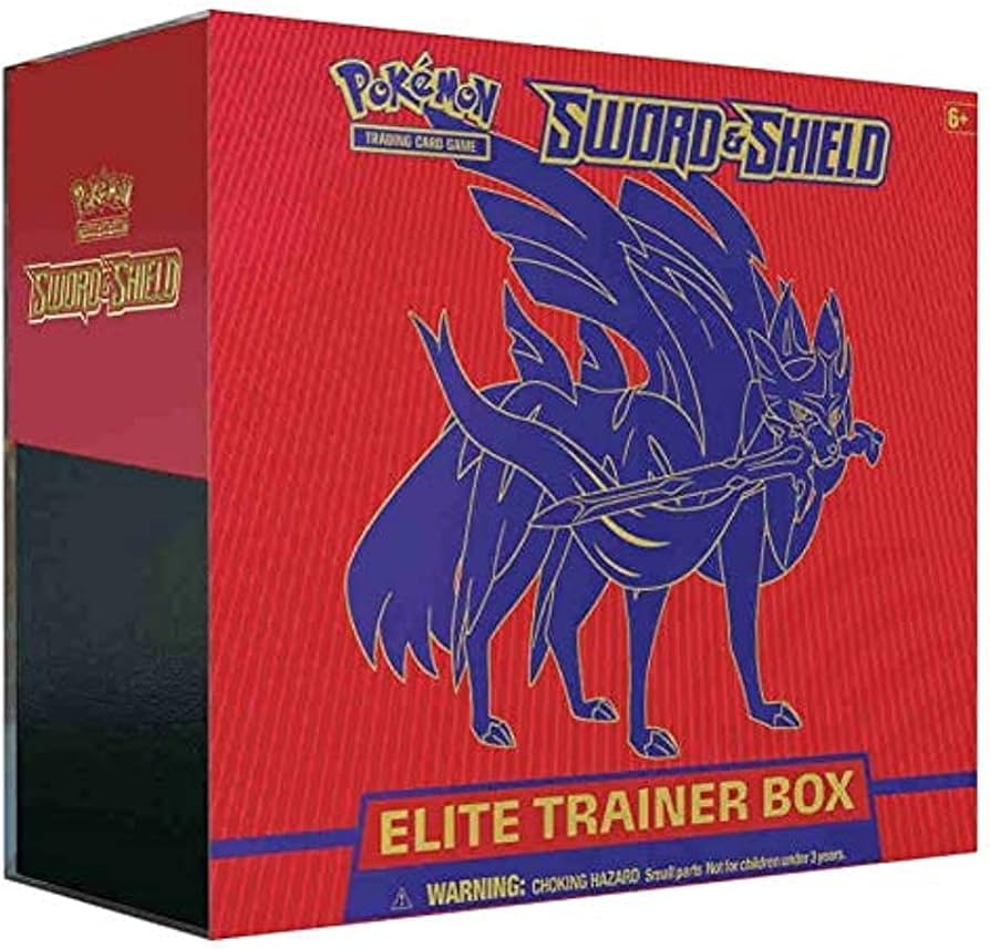 Amazon.com: Pokemon TCG: Sword & Shield Zacian Elite Trainer Box
