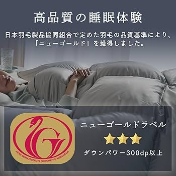 Amazon｜アイリスプラザ 羽毛布団 ホワイトダックダウン80％ シングル