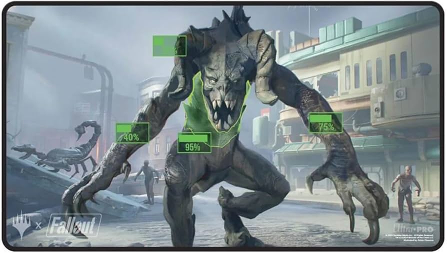 Amazon.com: Ultra PRO - Fallout Black Stitched Playmat - V.A.T.S.