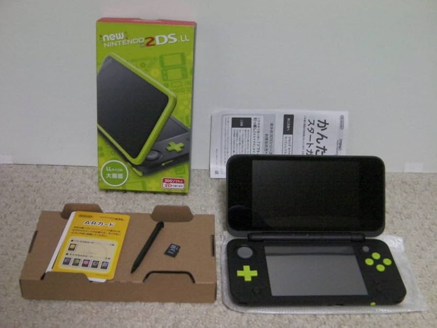 Amazon.co.jp: DS Newニンテンドー2DS LL 本体 ブラック×ライム（箱説
