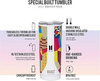 Amazon.com: BUILT BTS Tumbler, 20.1 fl oz (591 ml), Jungkook
