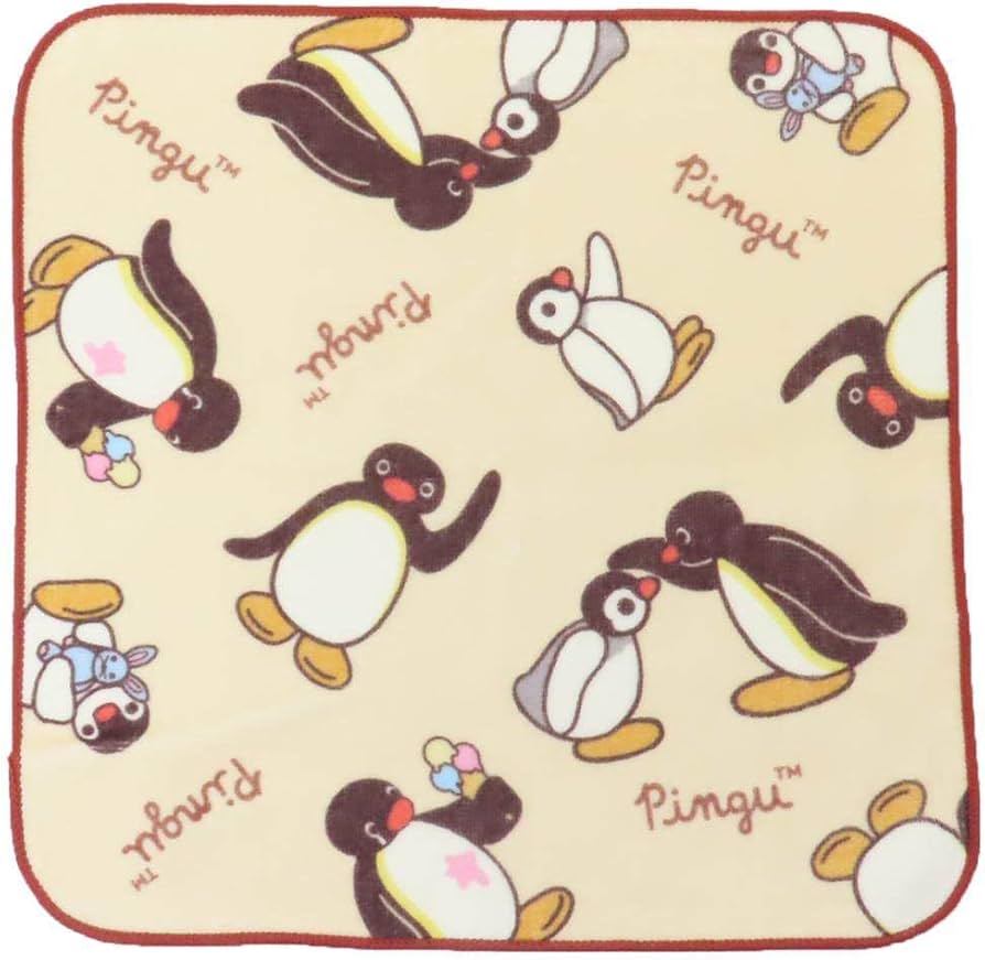 Amazon｜ピングー[ハンドタオル]プリントウォッシュタオル/セピア