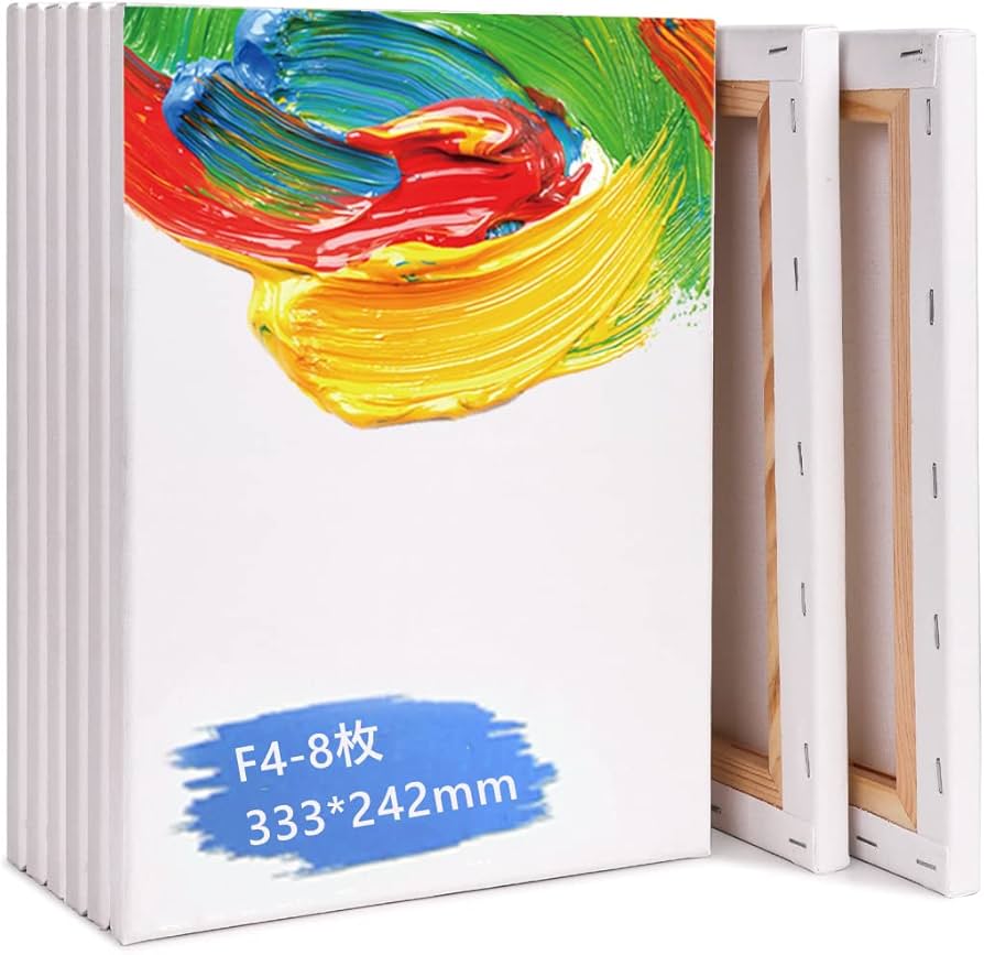 Amazon.co.jp: 張りキャンバス F4 キャンバス 画材 油絵 絵画 画布 綿