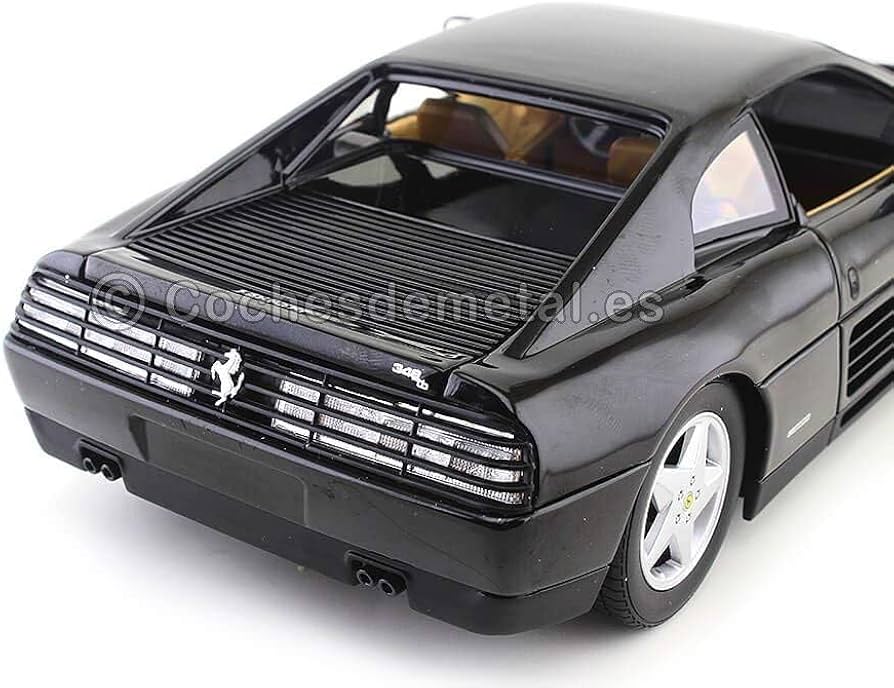 Amazon.com: Ferrari 348 TB Black 1/18 Diecast Car Model by Hot