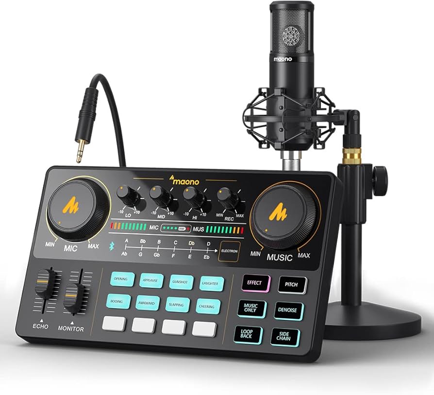 Amazon | MAONO オーディオミキサー オーディオインターフェース Mixer