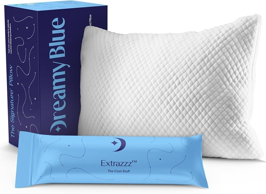 Amazon｜DreamyBlue 睡眠用プレミアム枕 – 細断メモリーフォーム充填