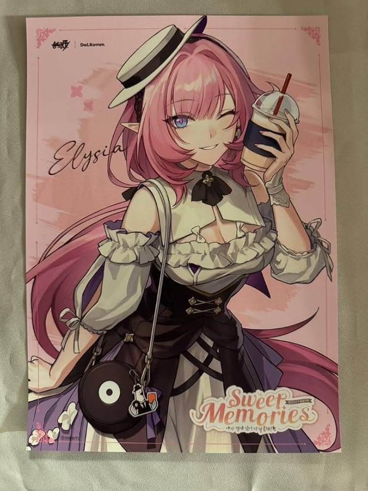 Amazon.co.jp: 崩壊3rd コラボカフェ限定特典 エリシア ポスター 韓国
