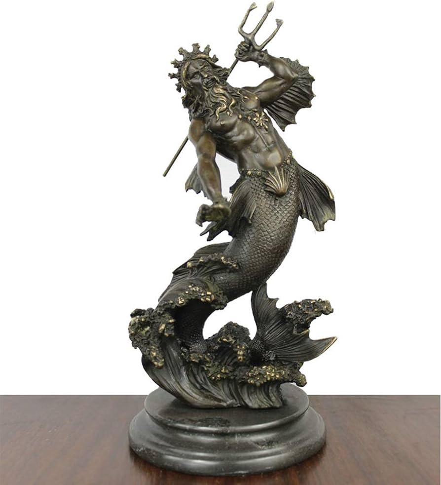 Amazon.co.jp: 古代ギリシャの神の像、ポセイドン海王星ポセイドン彫刻