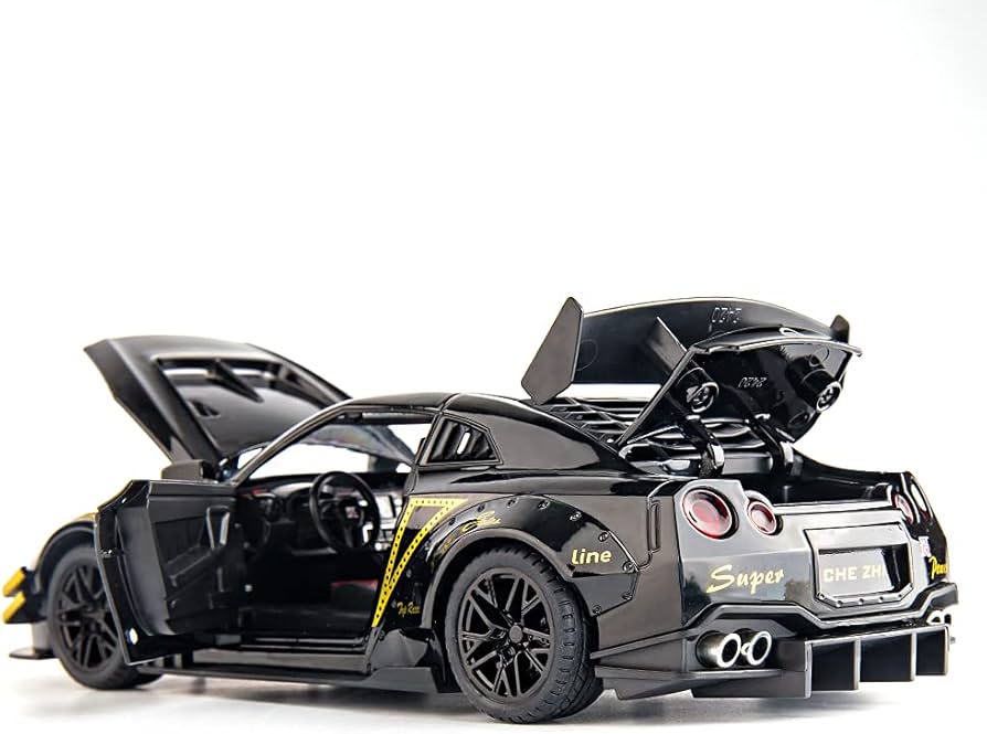 Amazon.com: BDTCTK 1/24 Scale Compatible for Nissan GTR Model Car