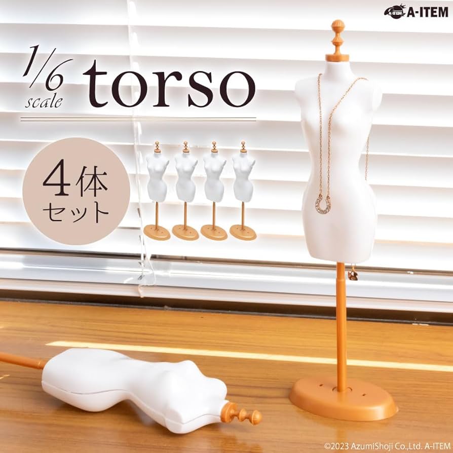 Amazon.co.jp: 1/6ドール用トルソー 4個セット ドール トルソー サイズ