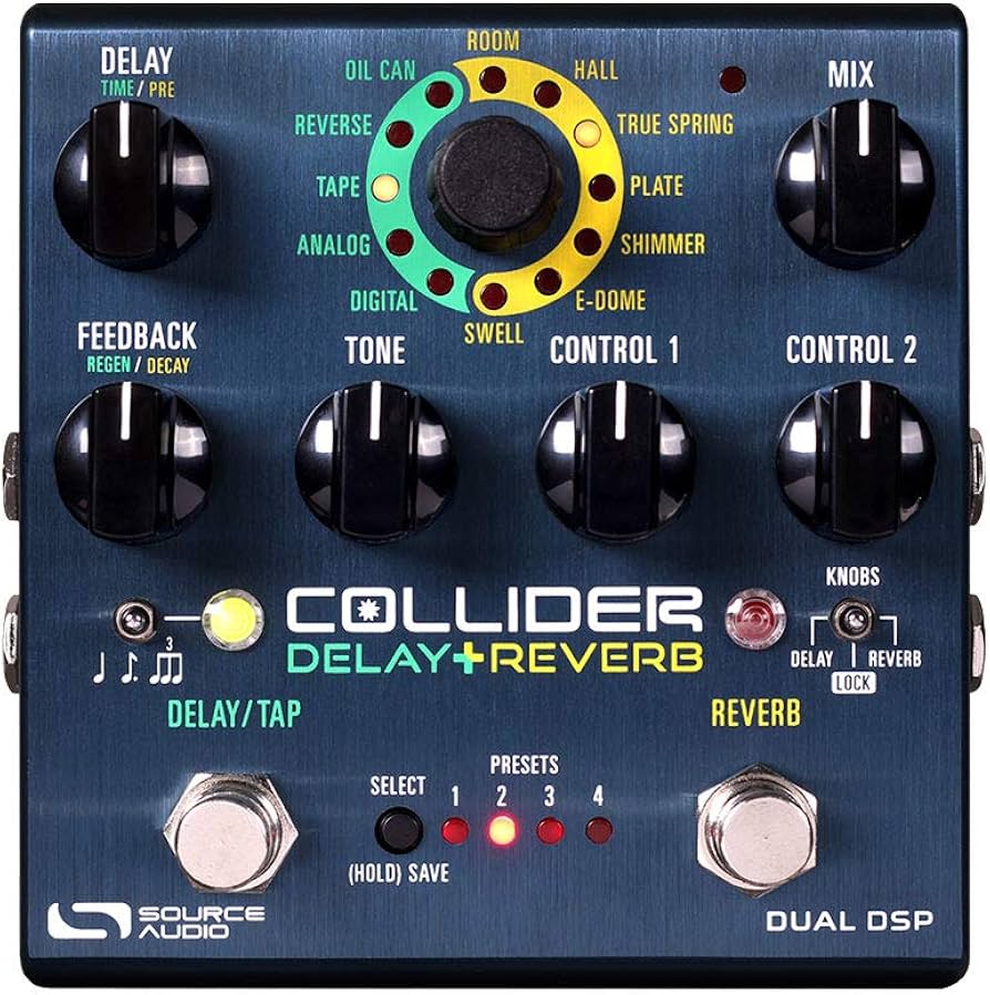 Amazon.com: Source Audio Collider Stereo Delay+Reverb Pedal
