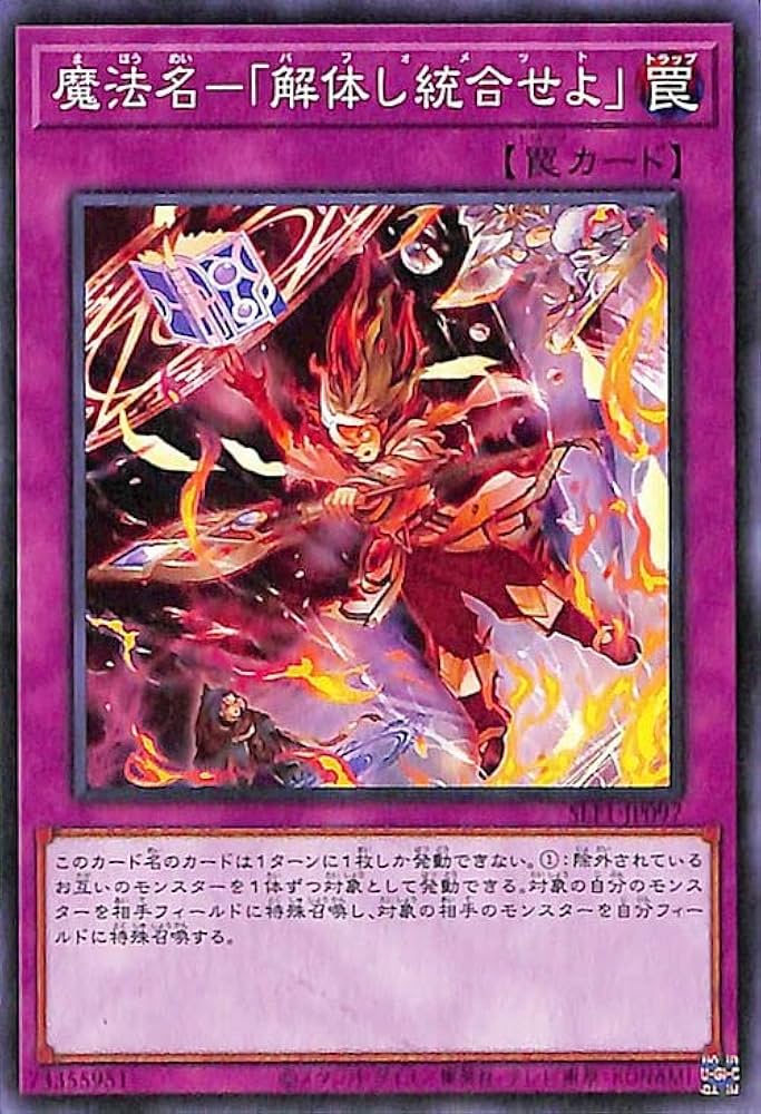 Amazon.co.jp: 遊戯王カード 魔法名－解体し統合せよ(ノーマル
