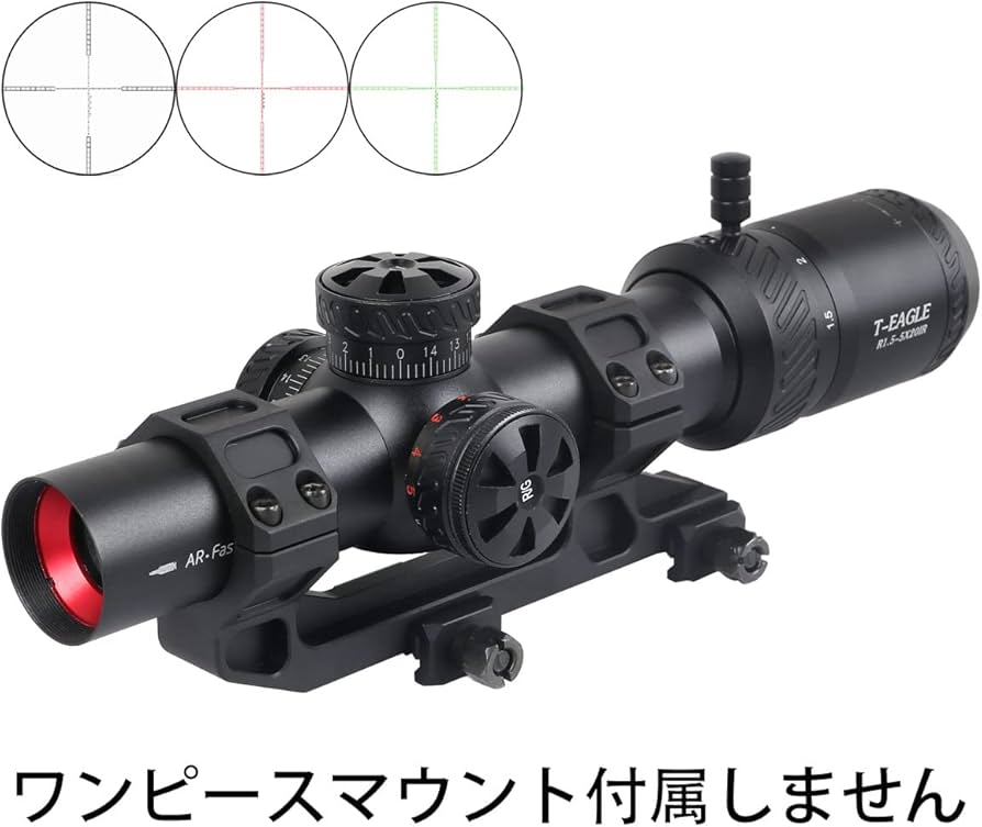 Amazon.co.jp: T-EAGLE ライフルスコープ R1.5-5x20IR 可変倍率