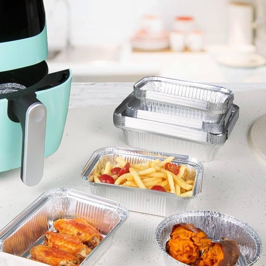 Amazon | Emuia アルミトレー 業務用 50枚セット 蓋付き 耐熱500°F