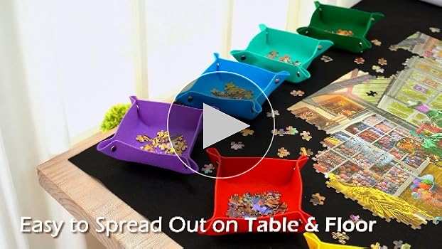 Amazon.com: Lavievert Jigsaw Puzzle Mat Roll Up with 6 Color