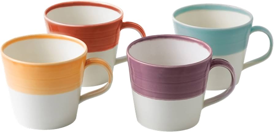 Amazon.co.jp: Royal Doulton 1815 Bright Colors Mixed Patterns Mugs