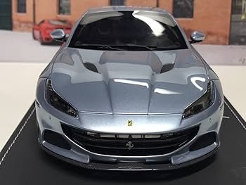 Amazon | BBR 1/18 Ferrari Portofino M Grigio alloy closed