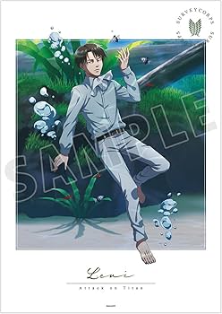 Amazon.co.jp: 進撃の巨人 描き下ろしイラスト リヴァイ 水中浮遊ver