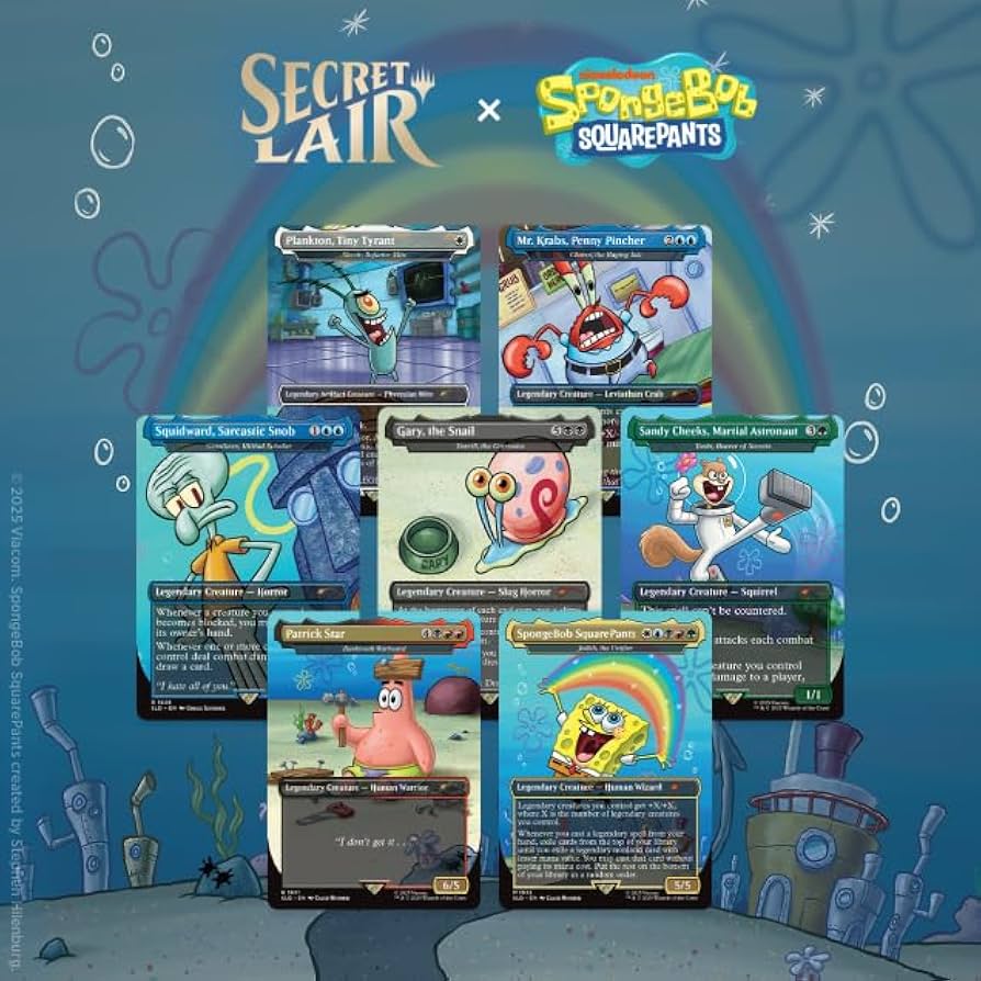 Magic the Gathering Secret Lair x Spongebob Squarepants: Legends