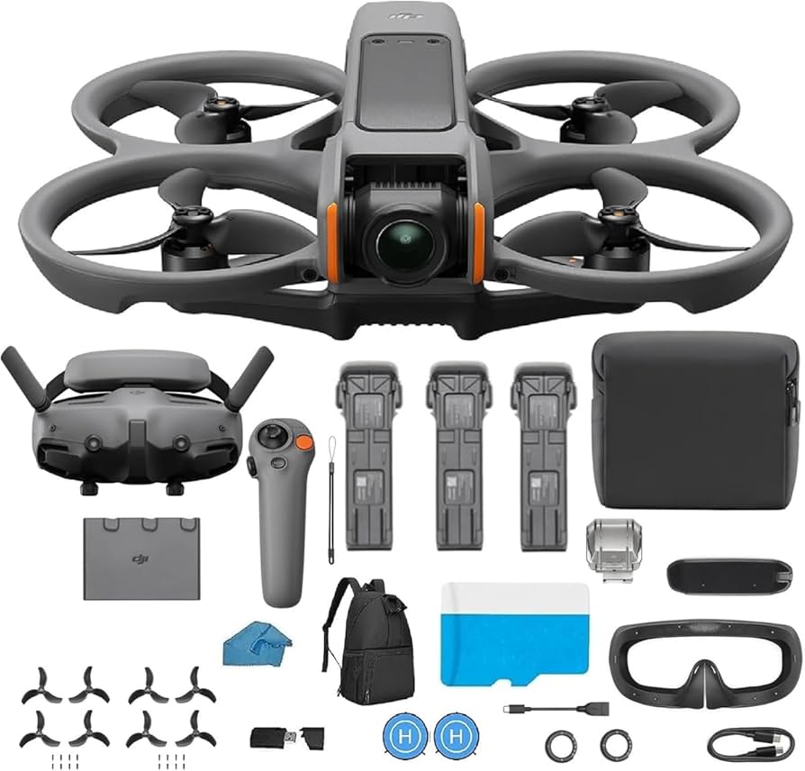 Amazon.com: DJI Avata 2 Fly More Combo (3 Batteries), FPV Drone