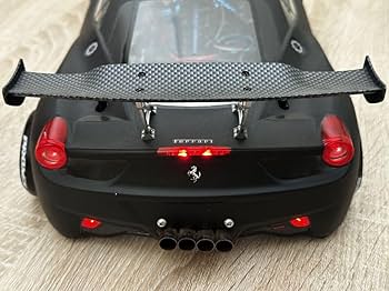 Amazon.co.jp: 1/10 RC フェラーリ458 カスタム ボディ マットブラック