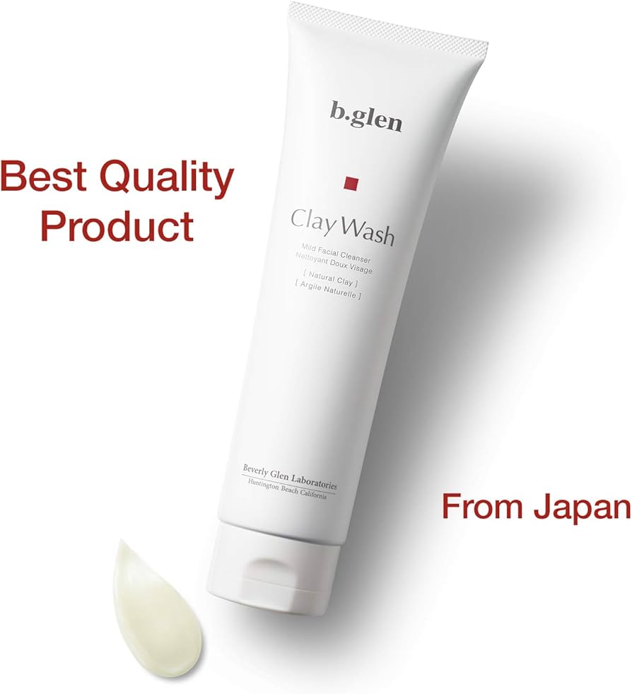 b.glen Clay Wash - Non-Foaming Face Wash for Men & Women from