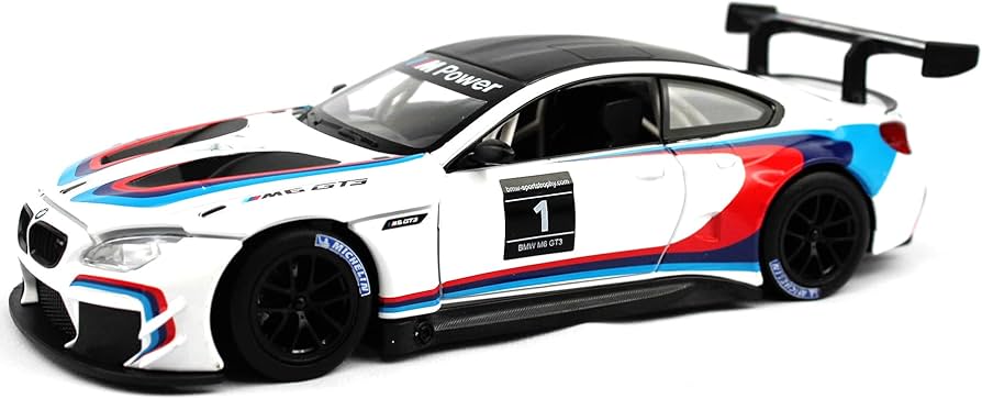 Amazon.com: Motor city classics 1:24 2018 BMW M6 GT3 - White