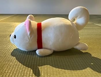 Amazon.co.jp: ハッピーまめしば 白柴ぬいぐるみ : おもちゃ