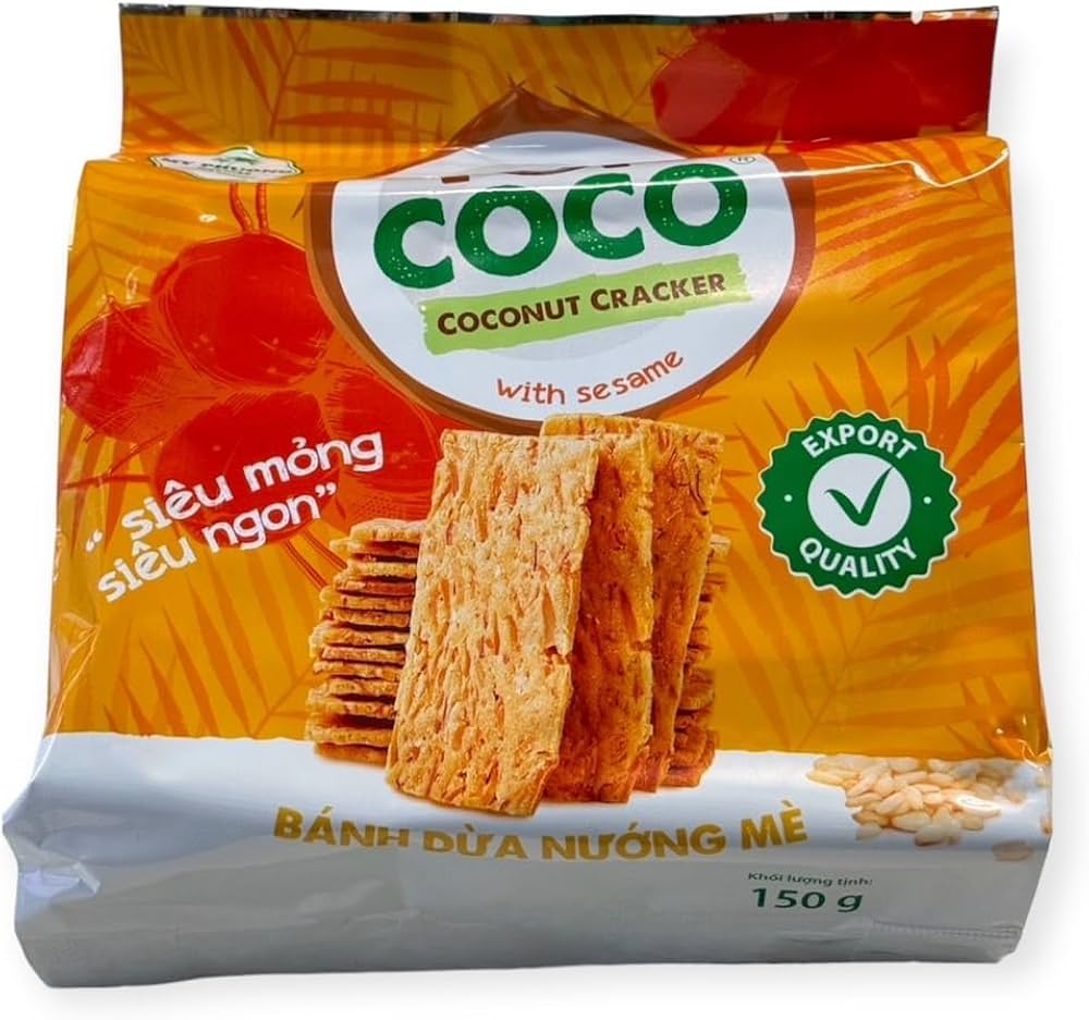 Amazon | TOPCOCOココナッツクラッカー150g 栄養たっぷり、グルテン