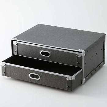 Amazon｜無印良品 硬質パルプ・引出2個 約幅36×奥行25.5×高さ16cm