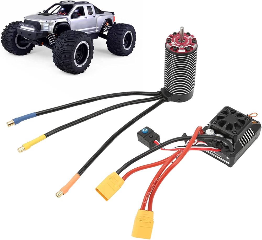 Amazon.co.jp: ブラシレスモーター ESC コンボセット、1450KV