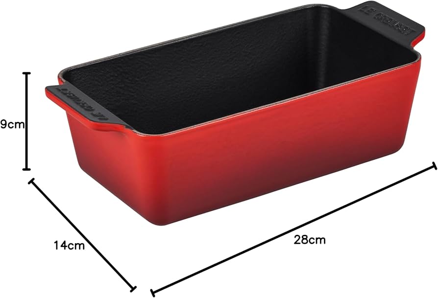 Amazon｜ル・クルーゼ(Le Creuset) ローフパン 23cm チェリーレッド