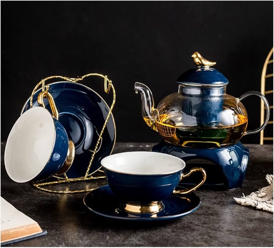 Amazon.co.jp: ティーセット セット 紅茶 8 個のティーセット磁器